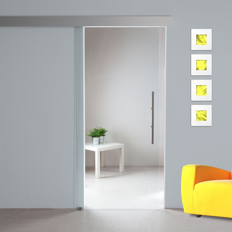 GlassDoor.us Sliding Glass Barn Door with Installation Hardware Kit Wayfair